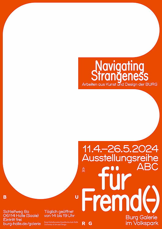 Plakat: Navigating Strangeness - F für Fremd(-)