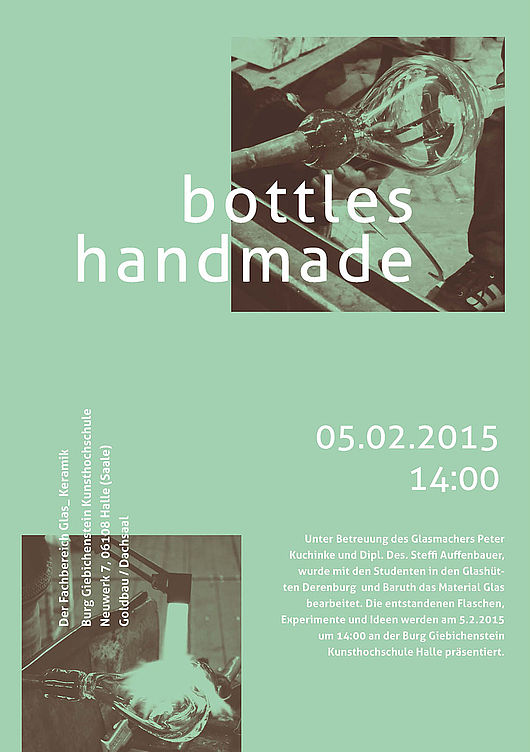 Plakat bottles handmade