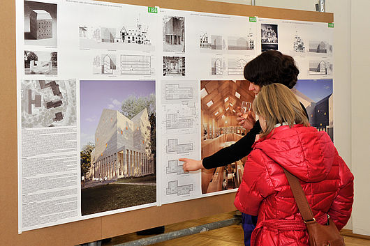 Ausstellung „Neubau BURG Mediathek“ in der Burg Galerie im Volkspark vom 18. Januar bis 5. Februar 2012. Foto: Udo W. Beier