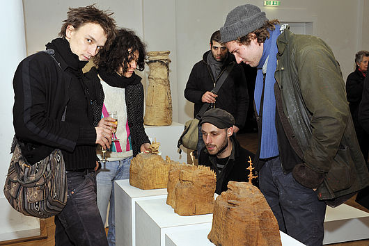 Ausstellung „Wandertag“ des Bildhauers und Hochschullehrers Bruno Raetsch in der Hochschulgalerie im Volkspark Halle, Foto: Udo W. Beier