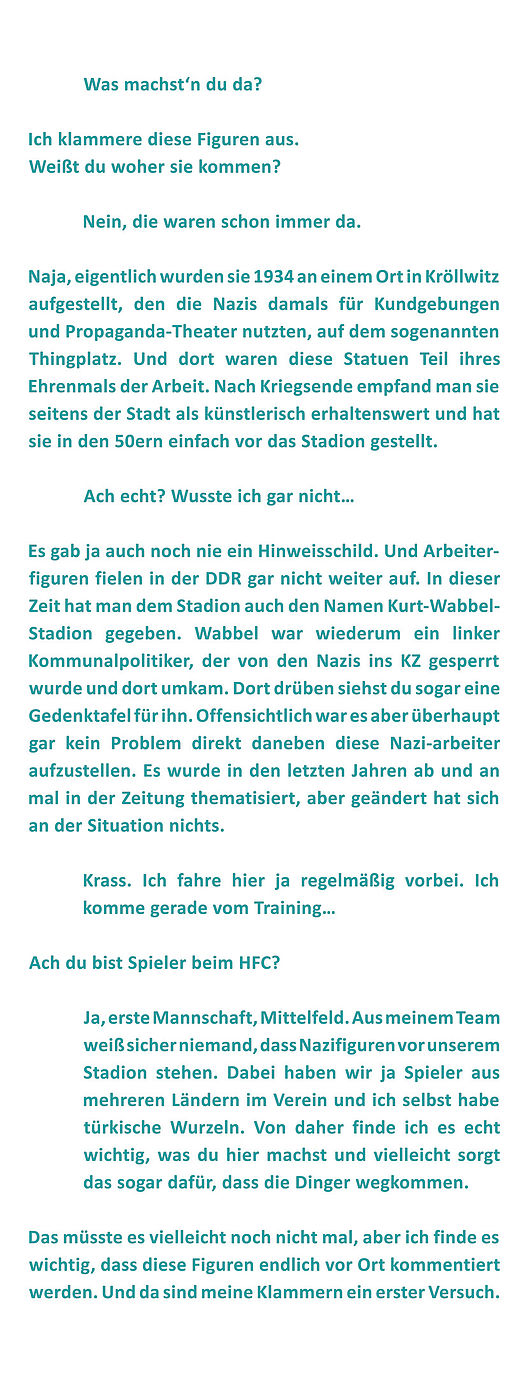 Thomas Kirchner, 2015, Der Versuch zu erinnern - und was es noch mit uns zu tun hat. Künstlerische Interventionen.