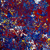 Angelika Oswald, O. T. (2 Teile), Acryl auf Leinwand, 280 x 280 cm, 2001