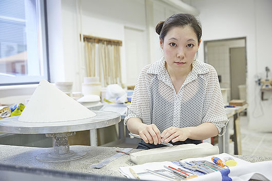 Sangkyoung Lee Arbeitsportrait, Foto Marco Warmuth